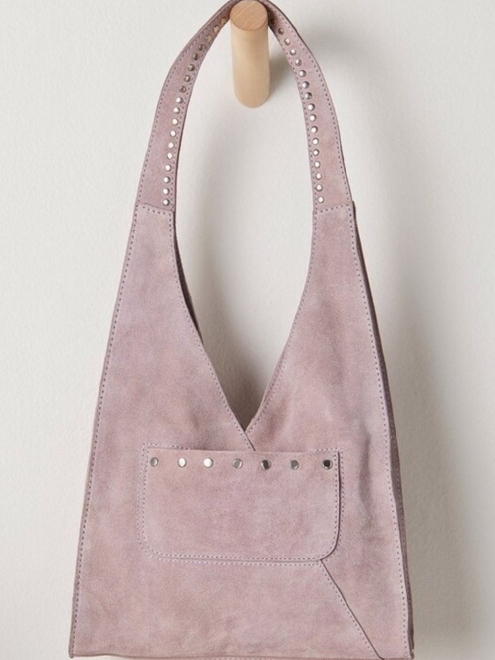 Free People Knox Studded Shoulder Bag in Lilac Mist NWT $78R - Picture 3 of 9